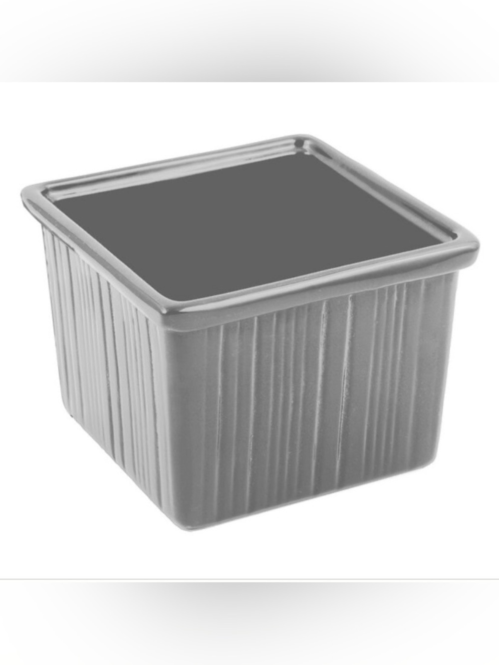 Bon Chef 9502 N Cast Aluminum Square Garnish Bowl 72 oz Space Saver Commercial